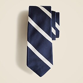 English silk tie in diagonal stripe | J. Crew US