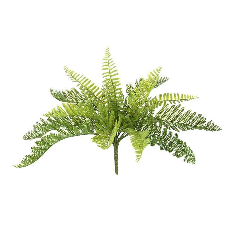 Mainstays 10" Artificial Plastic Green Alpine Wood Fern Plant Pick | Walmart (US)