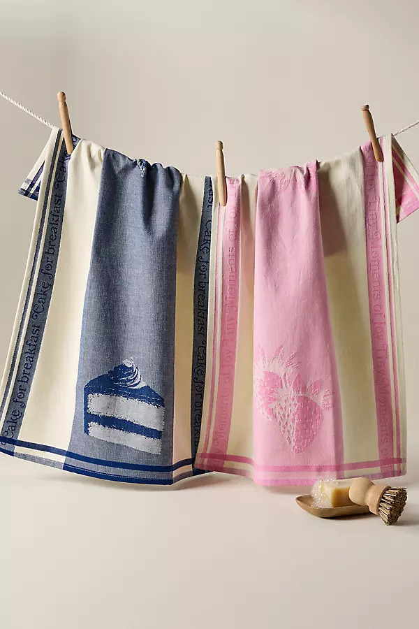 Ariane Jacquard Dish Towels, Set of 2 | Anthropologie (US)