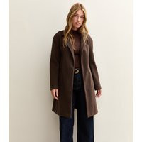 Women's Dark Brown Unlined Tailored Coat New Look | New Look (UK)
