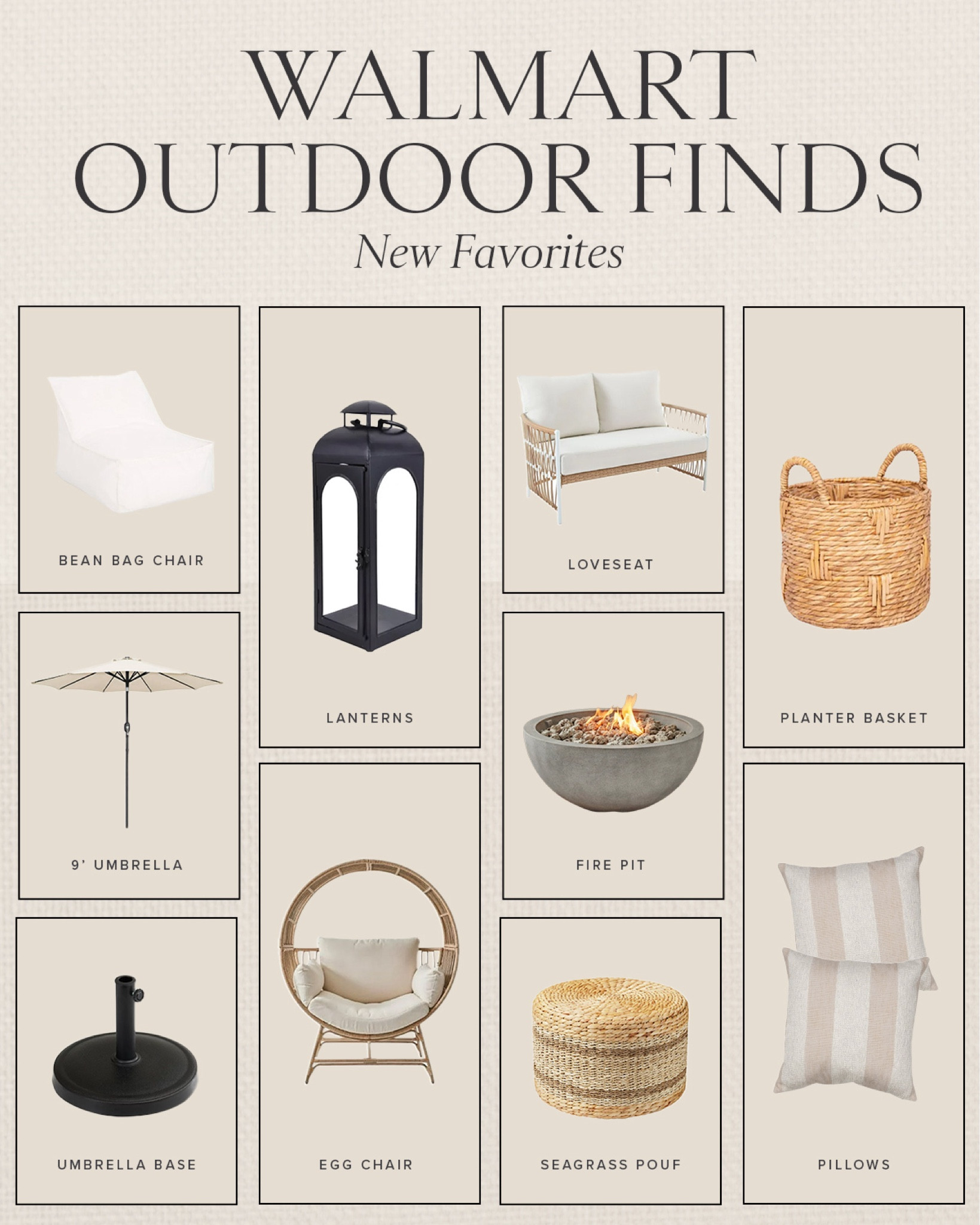 HOME \ outdoor favorites from Walmart!

Patio
Deck
Front porch
Spring
Summer
Decor 

#LTKfindsunder100 #LTKSeasonal #LTKhome