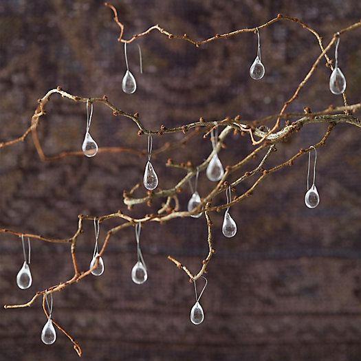 Raindrop Glass Ornaments | Terrain