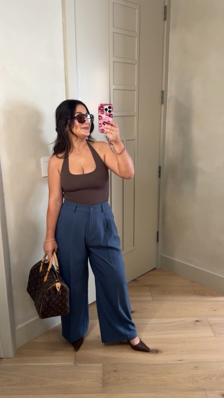 Short girl friendly trousers from Amazon!! I’ve had these for years (washed and dried multiple times!) and they fit amazing! 

I’m 5 ft 140lbs and I prefer them in a medium short thick! 

Tank size small 

#LTKootd #LTKPetite #LTKWorkwear