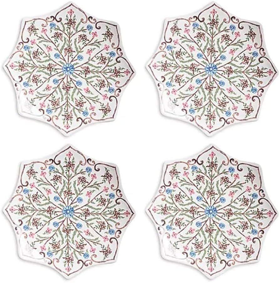 Juliska Villa Seville Scalloped Side/Cocktail Plate, Set of 4 | Amazon (US)