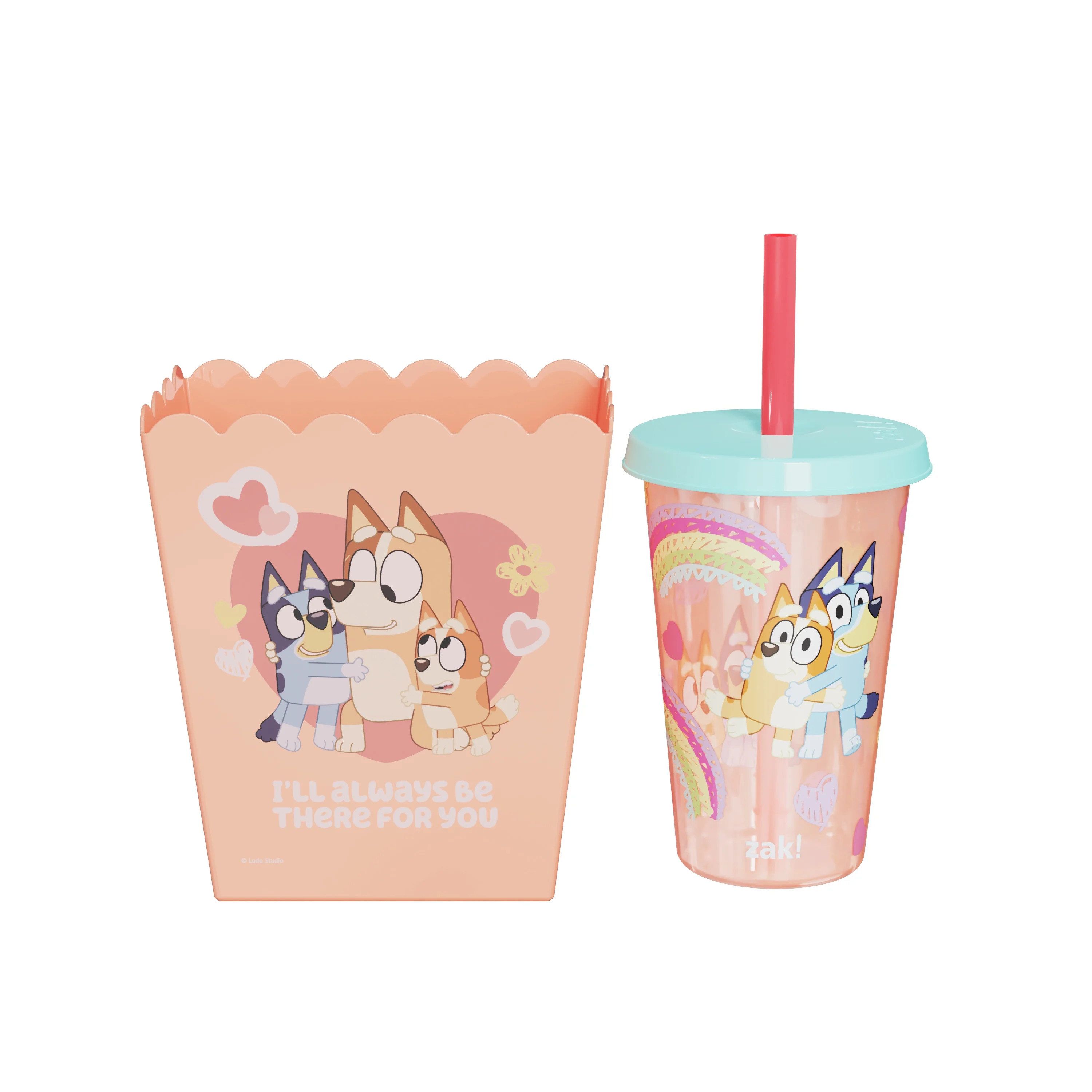 Zak Designs Bluey 50oz Popcorn and 16oz Tumbler Set, 2-Piece | Walmart (US)