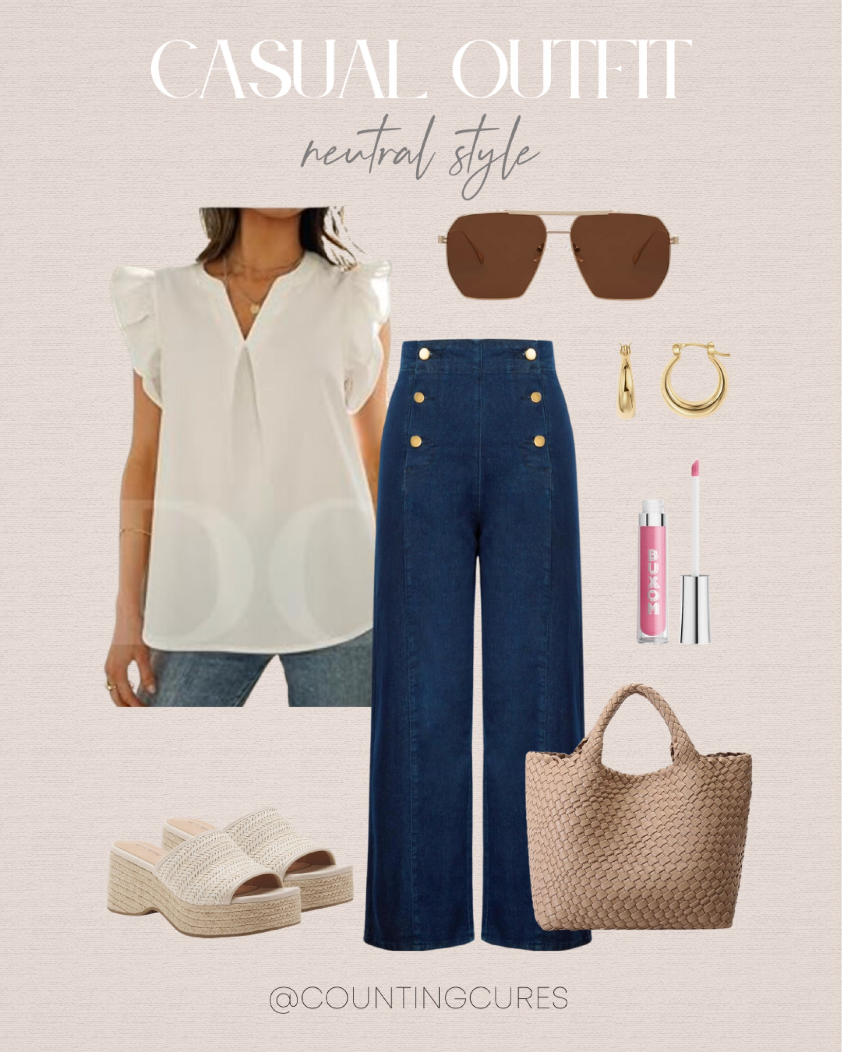 This casual outfit from Amazon has got you from day to night this Summer. A great outfit pick for brunch dates and even date nights!
#affordablestyle #outfitinspo #vacationstyle #travelwardrobe

#LTKTravel #LTKStyleTip #LTKSeasonal