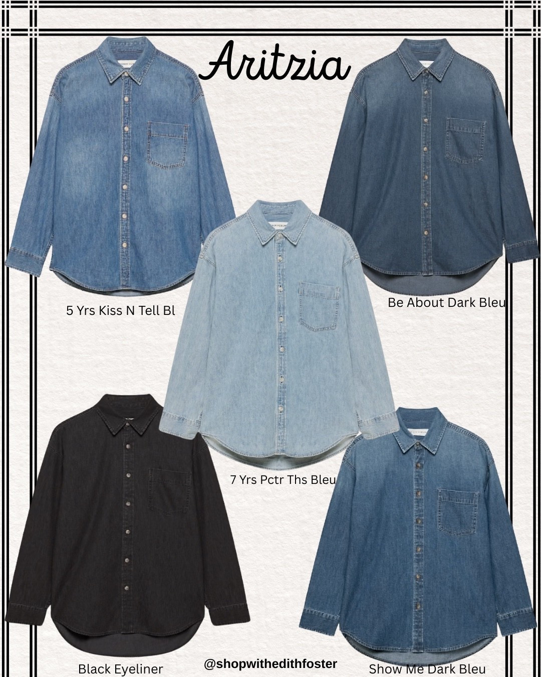 A forever staple 🤍 This Aritzia Denim Forum ‘80s Comfy Denim Shirt is my go-to when I want to look put together with zero effort. The perfect oversized denim shirt… and honestly, I want it in every wash. 

PS. These run super oversized- I usually wear a M/L and I got a XS and it’s still oversized in the best way(it doesn’t completely swallow me). 🥰


#LTKStyle #LTKFinds #AritziaStyle #DenimForum #DenimShirt #CapsuleWardrobe #EverydayStyle #ClosetStaple #NeutralStyle

#LTKgrwm #LTKmomlife #LTKootd