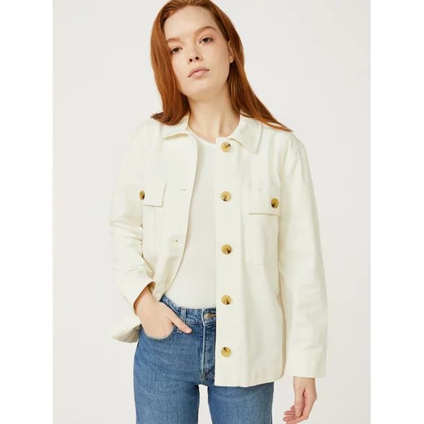 Free Assembly Women’s Surplus Shirt Jacket | Walmart (US)