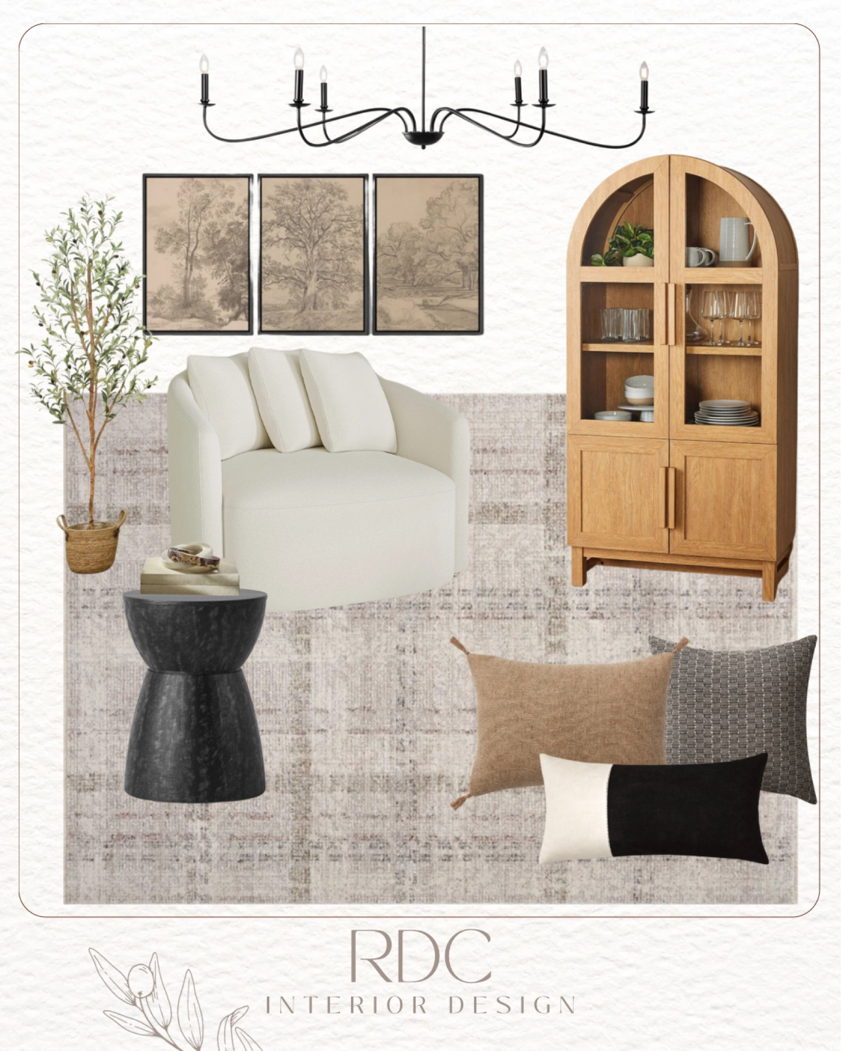 Neutral Living Room Moodboard 

Family Room Decor / Living Room Decor / Sitting Room Design / Arch Cabinet / Swivel Barrel Chair 

#LTKSaleAlert #LTKHome