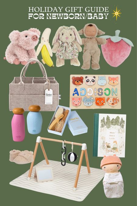 Holiday Gift Guide: newborn/baby girl! Stuffed animals, we love this body wash and bath soap, play set, diaper caddy or you could put toys in it too! Little uggs are so cute 

#LTKGiftGuide #LTKbaby #LTKHolidaySale