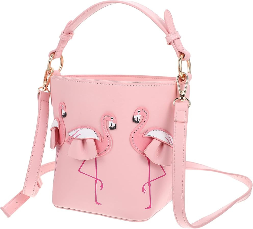 TENDYCOCO 1pc Flamingo Bucket Bag Tote for Women Woman's Purse Beach Purse Purses for Women Clear... | Amazon (US)
