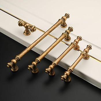 Amerdeco 10 Pack Antique Brass Cabinet Pulls 5 Inch(128mm) Hole Center Cabinet Hardware Kitchen C... | Amazon (US)