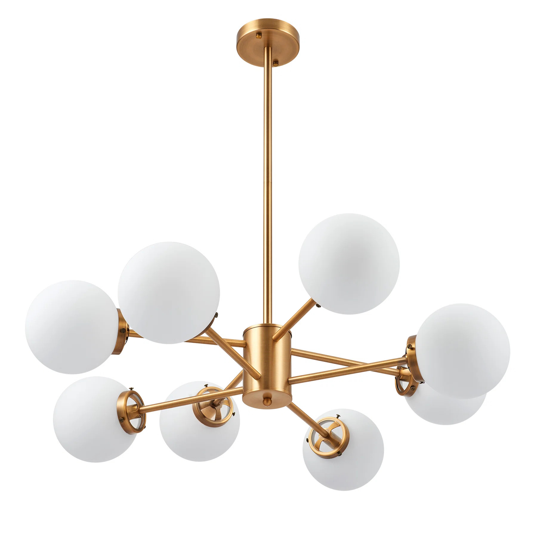 Bustillos 8 - Light Sputnik Modern Linear Chandelier | Wayfair North America