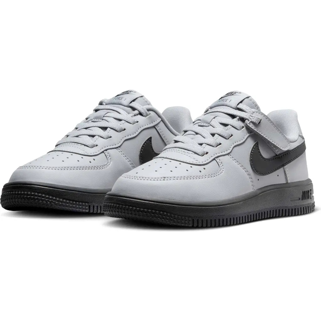 Nike Force 1 Low EasyOn LV8 Basketball Sneaker in Wolf Grey/Dark Smoke Grey at Nordstrom, Size 9 M | Nordstrom