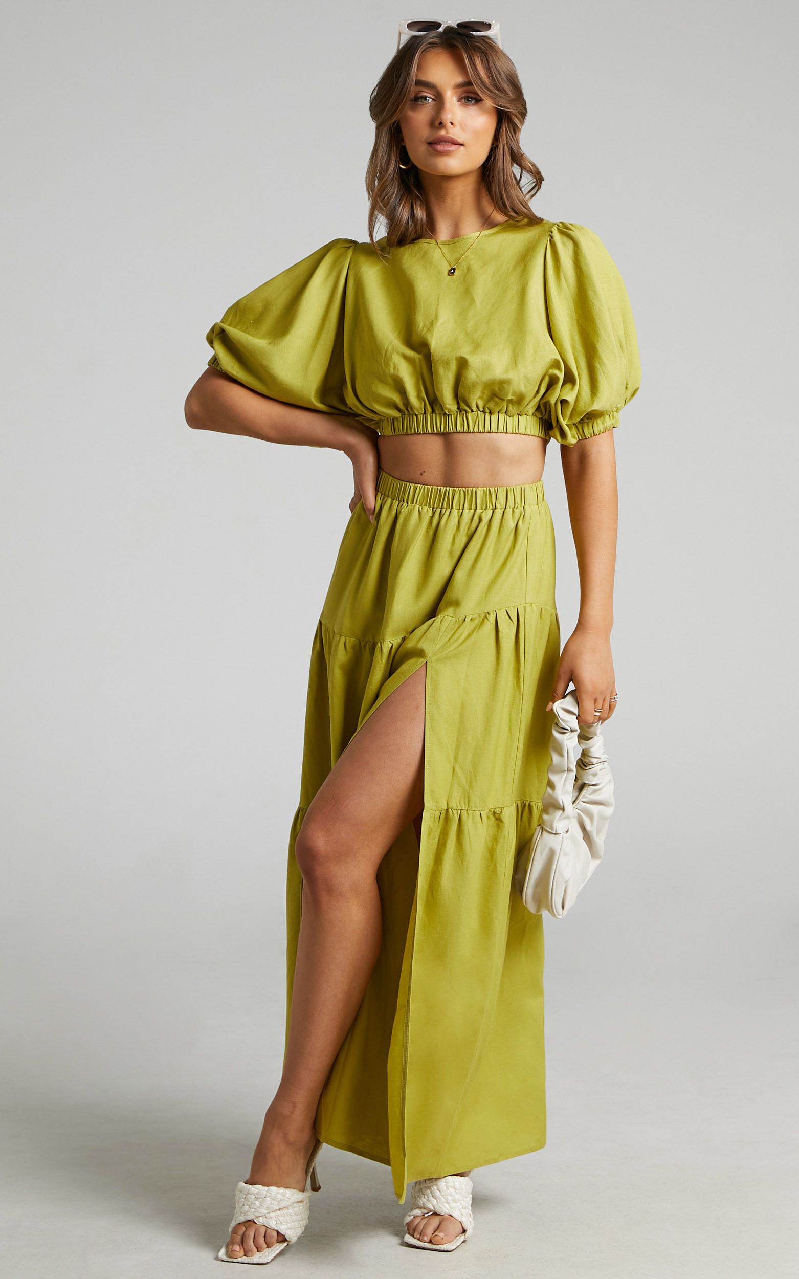 Astrid Two Piece Set in Green | Showpo - deactived