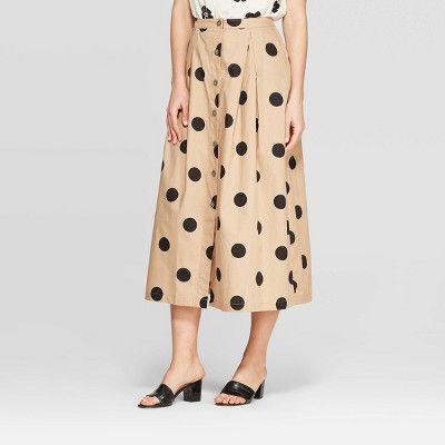 Women's Button Front Full Skirt - Who What Wear™ | Target