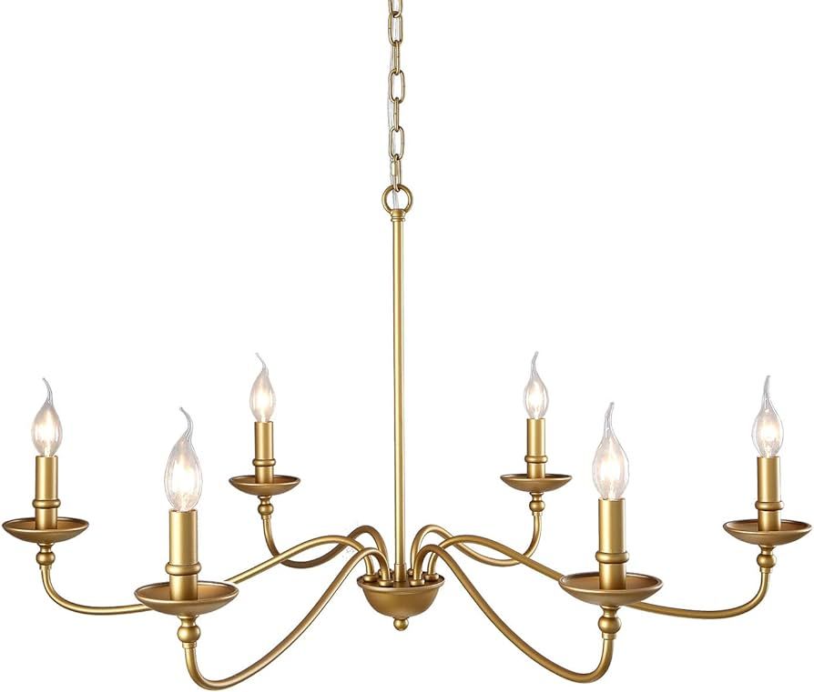 SEOL-Light 36" Dia Classic Candelabra Style Large Branch Iron Chandeliers Ceiling Hanging Pendant... | Amazon (US)