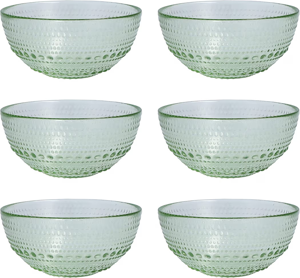 Fortessa Jupiter Vintage Glassware Collection 5 Inch Cereal Salad Dessert Snack All-Purpose Bowl ... | Amazon (US)