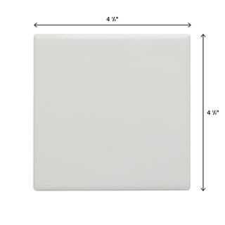 Restore Bright White 4-1/4 in. x 4-1/4 in. Ceramic Wall Tile (12.5 sq. ft. / Case) | The Home Depot