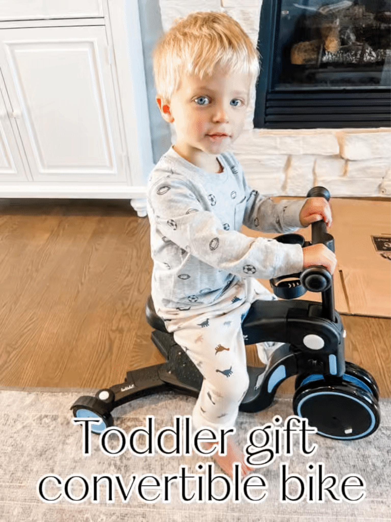 The coolest grow with me balance bike where the wheels and can be adjusted to convert from a balance bike to trike to scooter! All without any tools needed, it’s all done with buttons. 
Scoobi bike. 5 in 1 convertible scooter, kids toys, kids gifts, gift idea, toddler toy, toy bike, balance bike, toddler gift 

#LTKGiftGuide #LTKKids #LTKCyberWeek