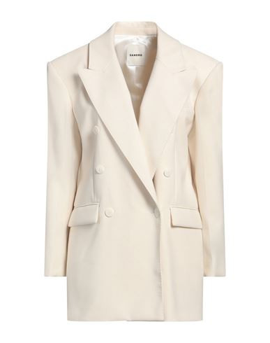 Sandro Woman Blazer Ivory Size 4 Polyester, Viscose | YOOX (US)