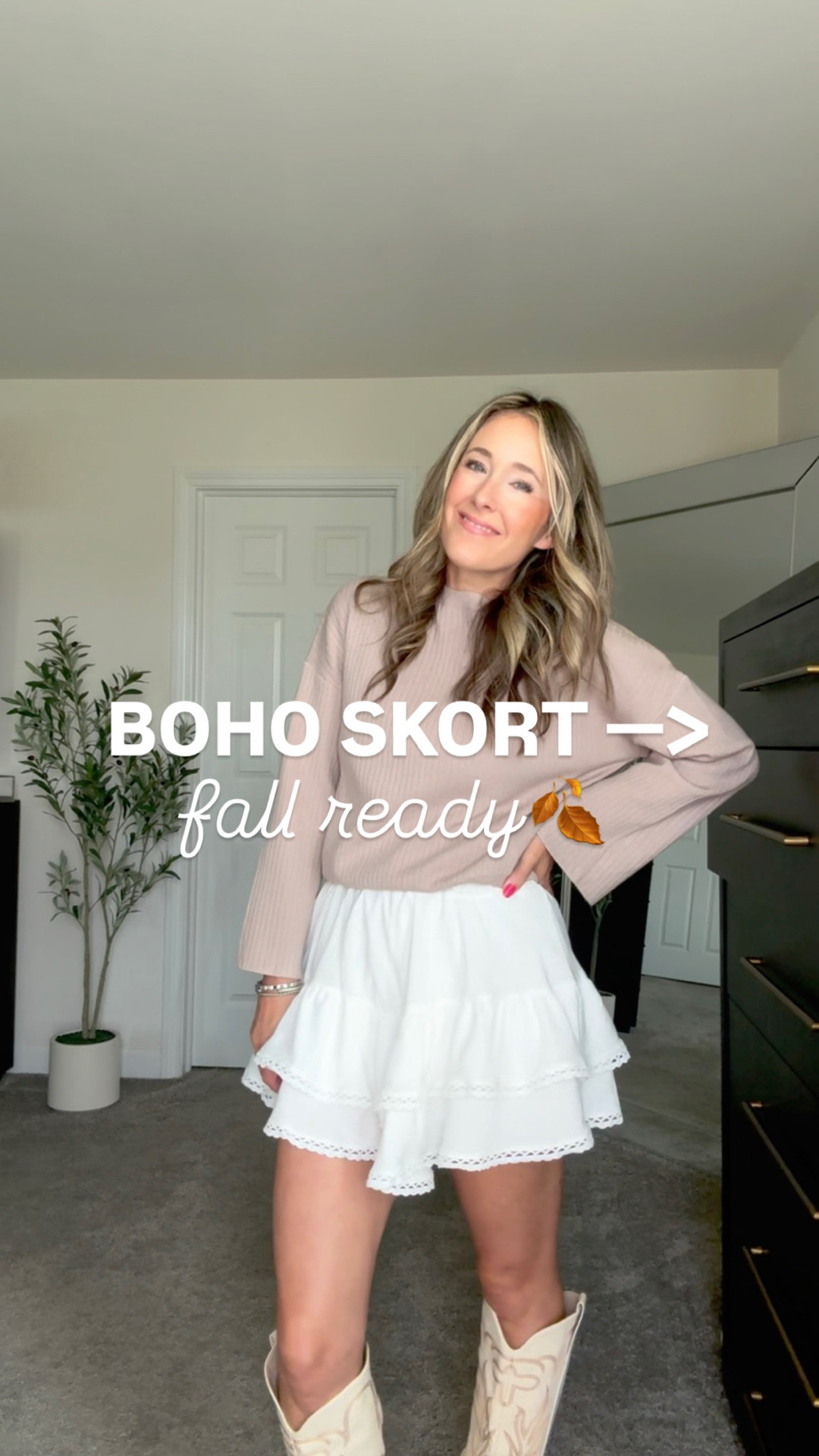 ✨ “Summer vibes meet fall feels 🍂☀️ Styling this boho flowy ruffle skort with layers + textures for the cutest transition look. So easy to dress up or down!”

#LTKStyleTip #LTKFindsUnder50 #LTKSeasonal