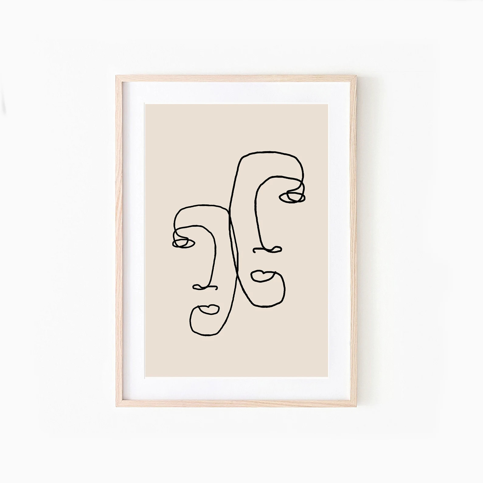 Bedroom Wall Art, One Line Drawing, Line Drawing Print, Continuous Wall Art, Printable Wall Art, ... | Etsy (US)