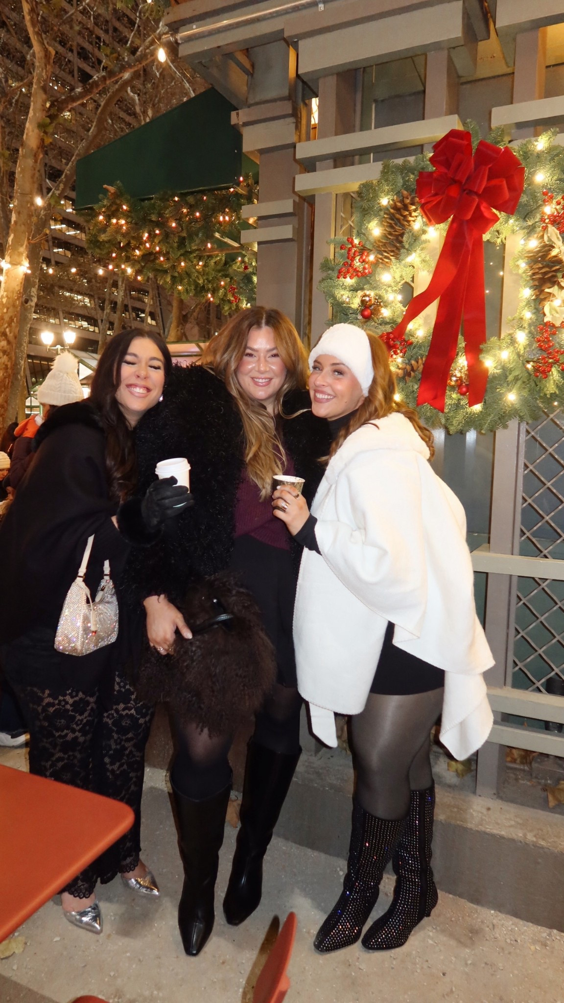 Holiday time with the best girlies! Ruana is one size and I wear a size 1 in the skirt!

#LTKHoliday #LTKSeasonal #LTKMidsize