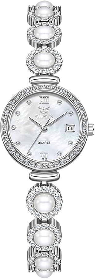 OLEVS Watch for Women Luxury Analog Quartz Stainless Steel Dress Small Dial Waterproof Day Date D... | Amazon (CA)