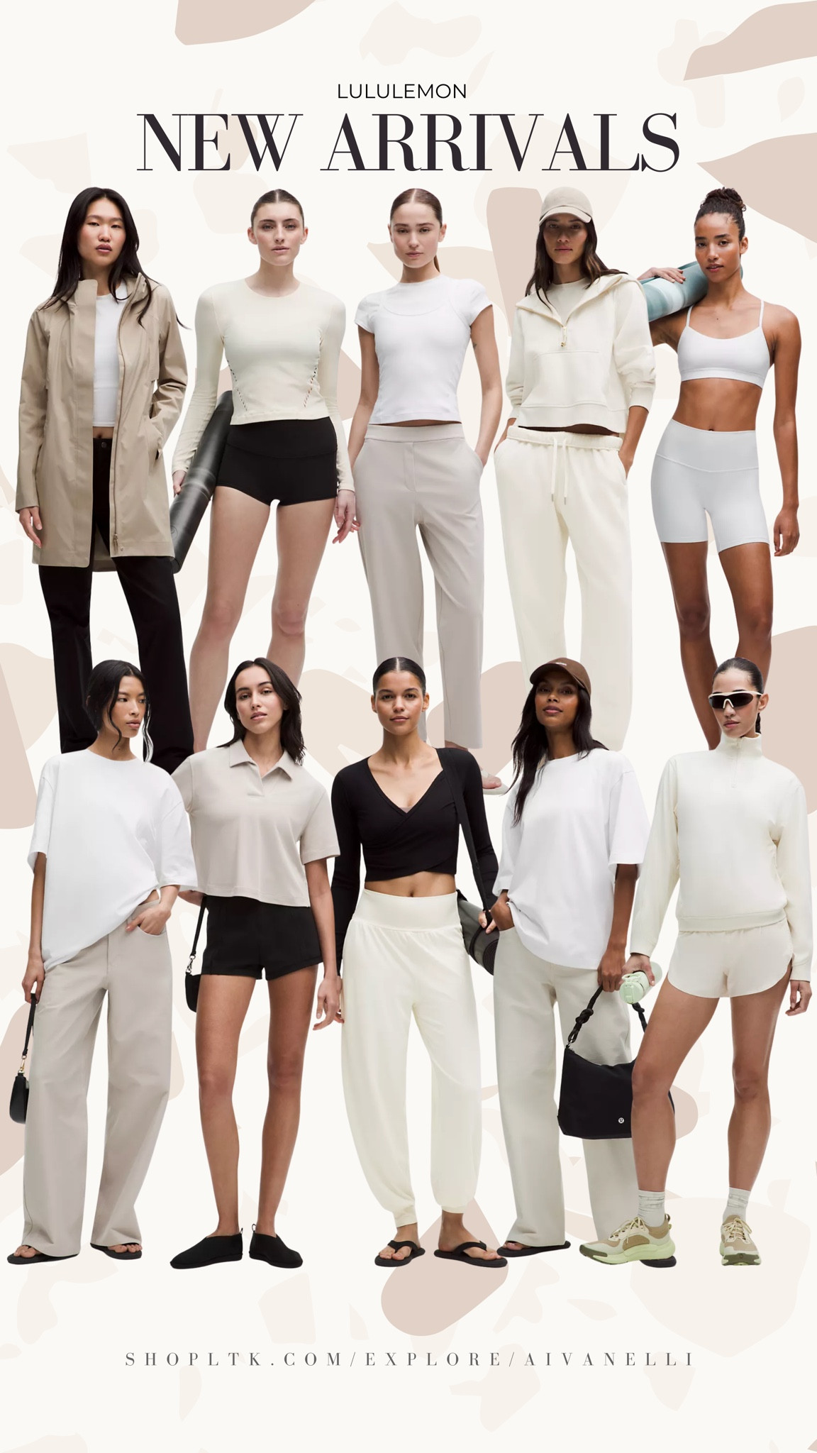 Lululemon new arrivals

Breathable workout sets
High waisted leggings
Lightweight zip jackets
Pastel sports bras
Cropped athletic tanks
Spring running shorts
Seamless gym sets
Soft lounge joggers
Oversized graphic sweatshirts
Trendy white sneakers

#LTKActive #LTKootd #LTKfitnessgoals