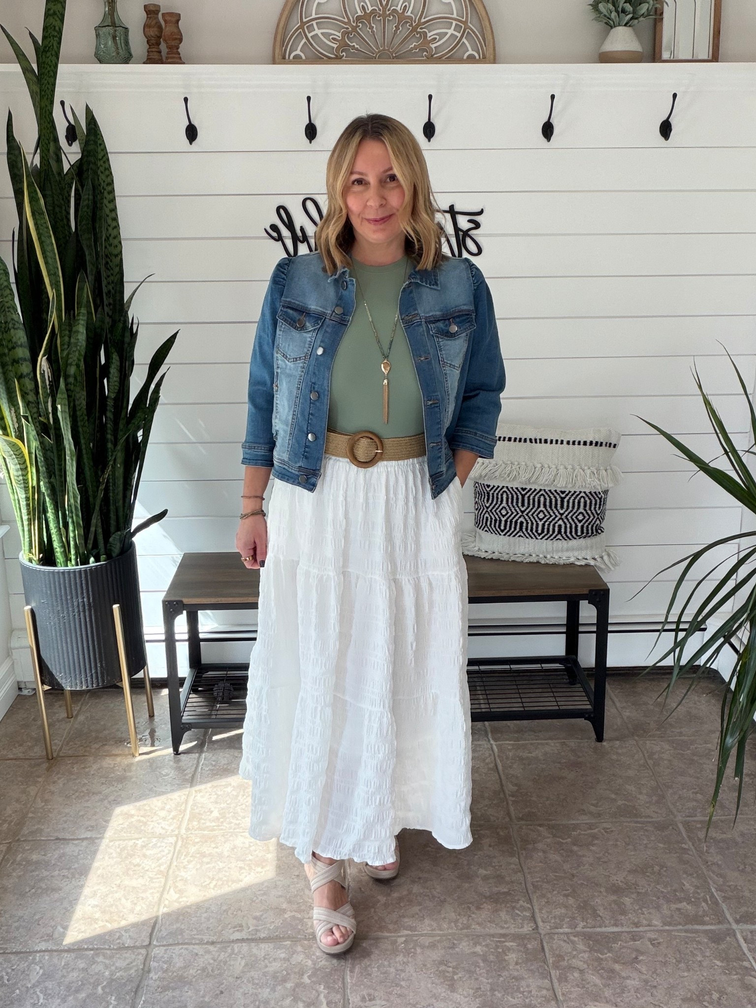 Spring outfits that will work as Easter outfits or even vacation outfits. I'm wearing a medium in everything except the denim jacket is a large.
Spring outfits 2026, Easter outfits women, teacher outfit, Amazon 
#LTKSaleAlert
#LTKWorkwear
#LTKOver40

#LTKPetite #LTKMidsize #LTKSeasonal