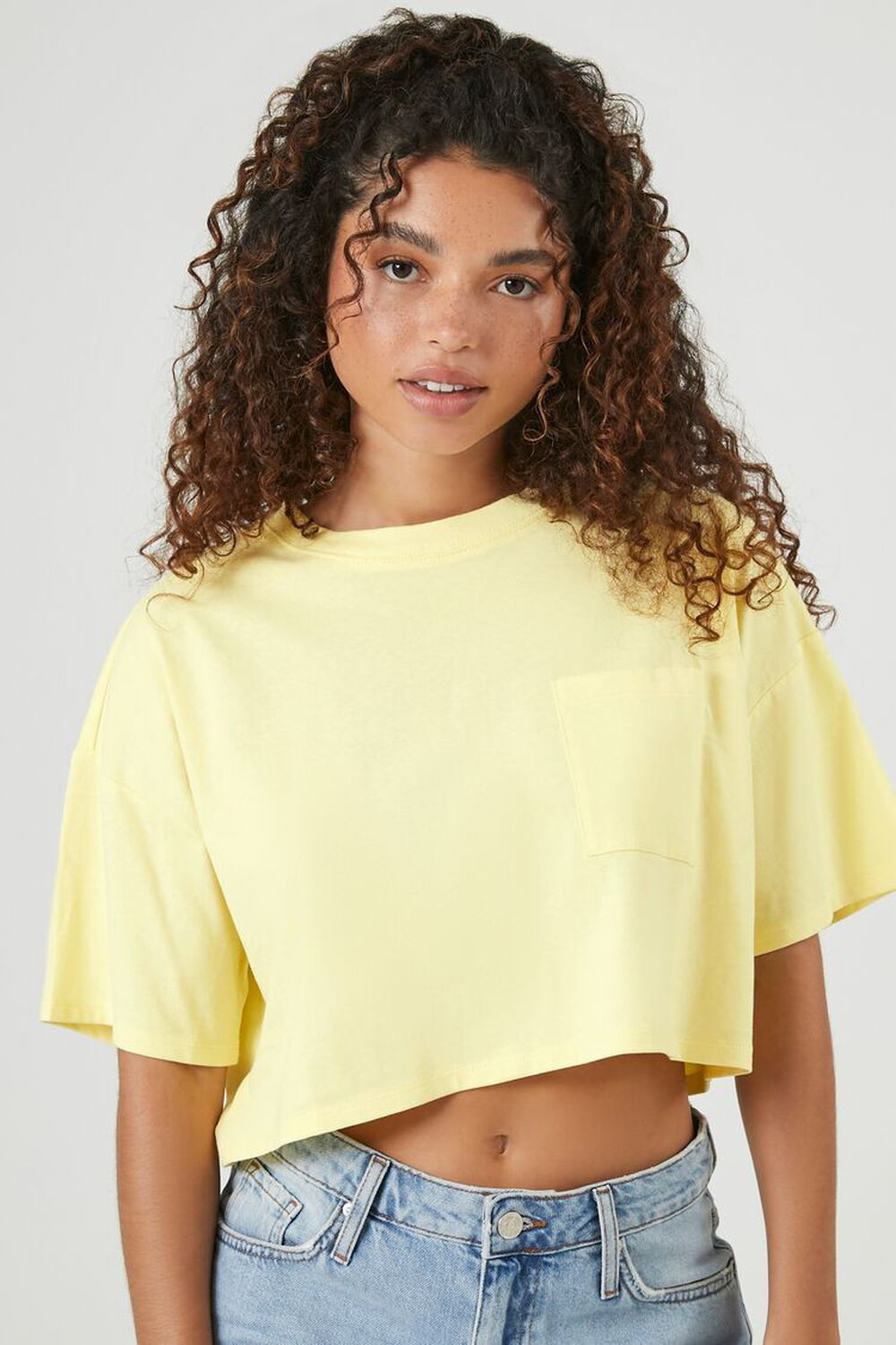 Cropped Cotton Crew Tee | Forever 21 (US)