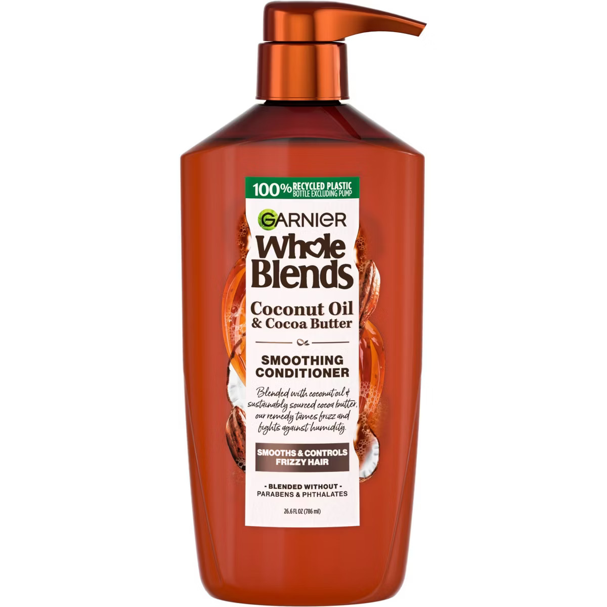Garnier Whole Blends Smoothing Pump Conditioner with Coconut Oil Extract - 26.6 fl oz | Target