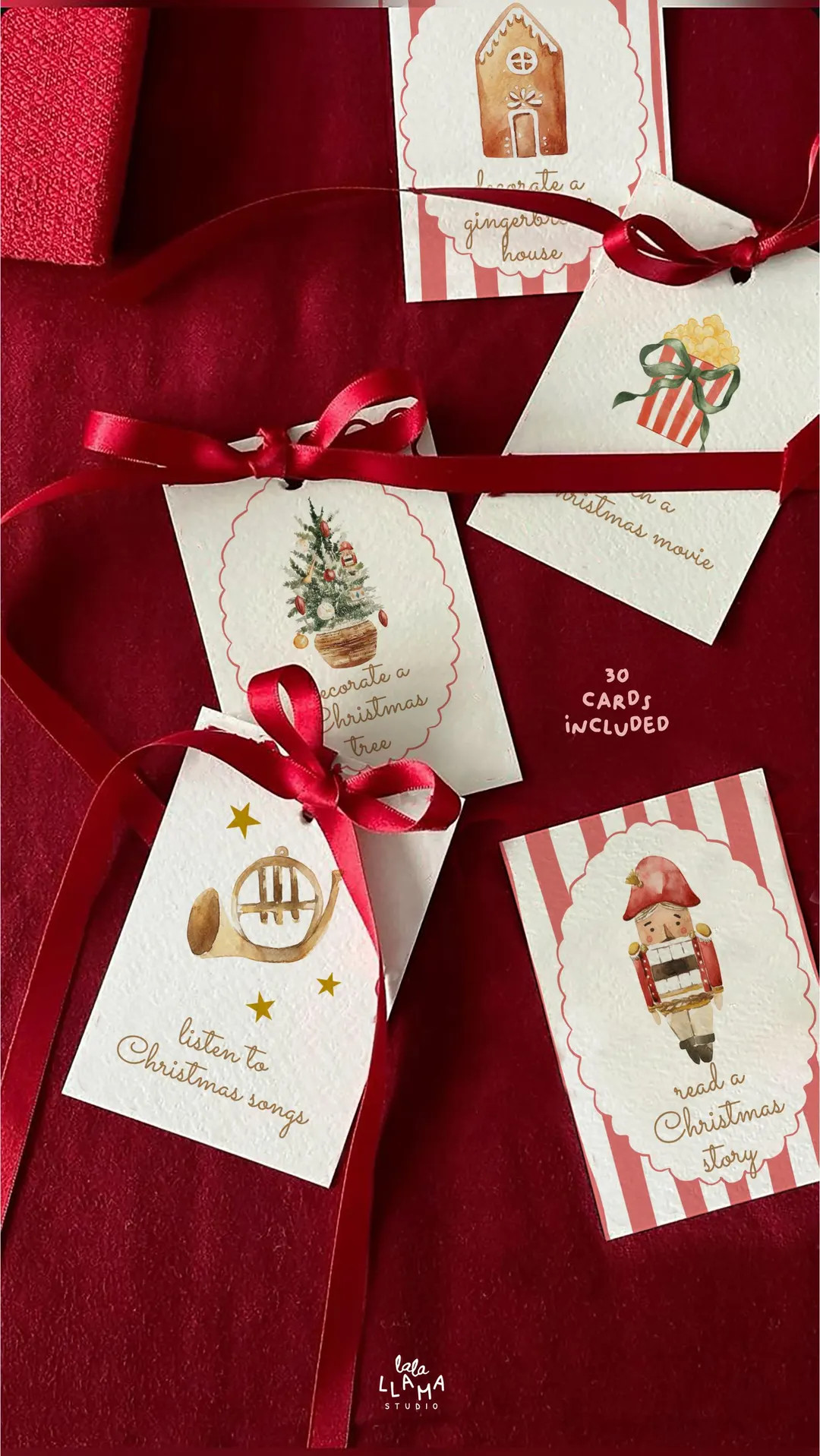 Advent Calendar Activity Cards editable: Classic Christmas & Nutcracker theme (Printable Instant ... | Etsy (US)