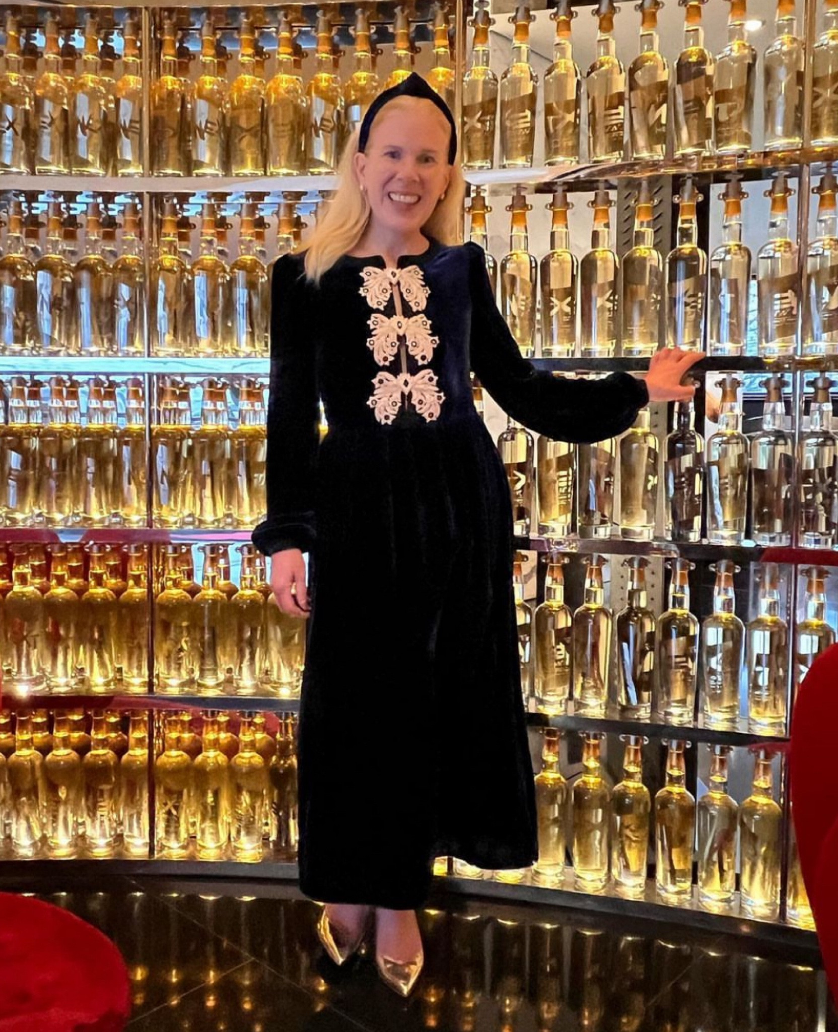 The search is over!
.
If you’re looking for a timeless holiday dress, that is worth the investment, I have the perfect solution for you. 
.
Right now you can get this dress for up to 30% off, knowing that you can reach for it for many years to come. 
. 
The styling and quality is flawless, from the subtle puff sleeves to the luxe velvet fabric, to the Bows appliqué at the bodice, separated by keyholes. 
.
The fit and flare style, flatter everyone, and is perfect for any occasion.
.
Although you’ll find some dupes of this dress, I honestly believe that it’s worth the investment .
.
Follow my stories for some dupes that I have found, but honestly, nothing beats this quality.

#LTKparties #LTKSeasonal #LTKHoliday