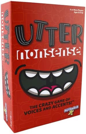PlayMonster Utter Nonsense -- The Crazy Game of Voices and Accents -- Ridiculous Family Fun -- Ag... | Amazon (US)