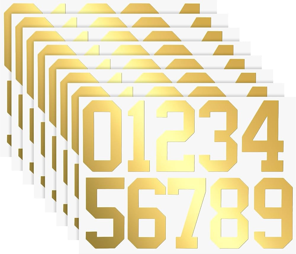 8 Sheets Mailbox Numbers Stickers Waterproof Vinyl Number Stickers Anti Fading Sticker Numbers Se... | Amazon (US)