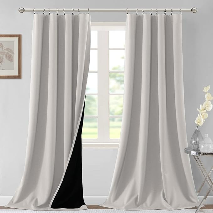H.VERSAILTEX 100% Blackout Curtains for Bedroom Thermal Insulated Blackout Curtains 96 Inches Lon... | Amazon (US)
