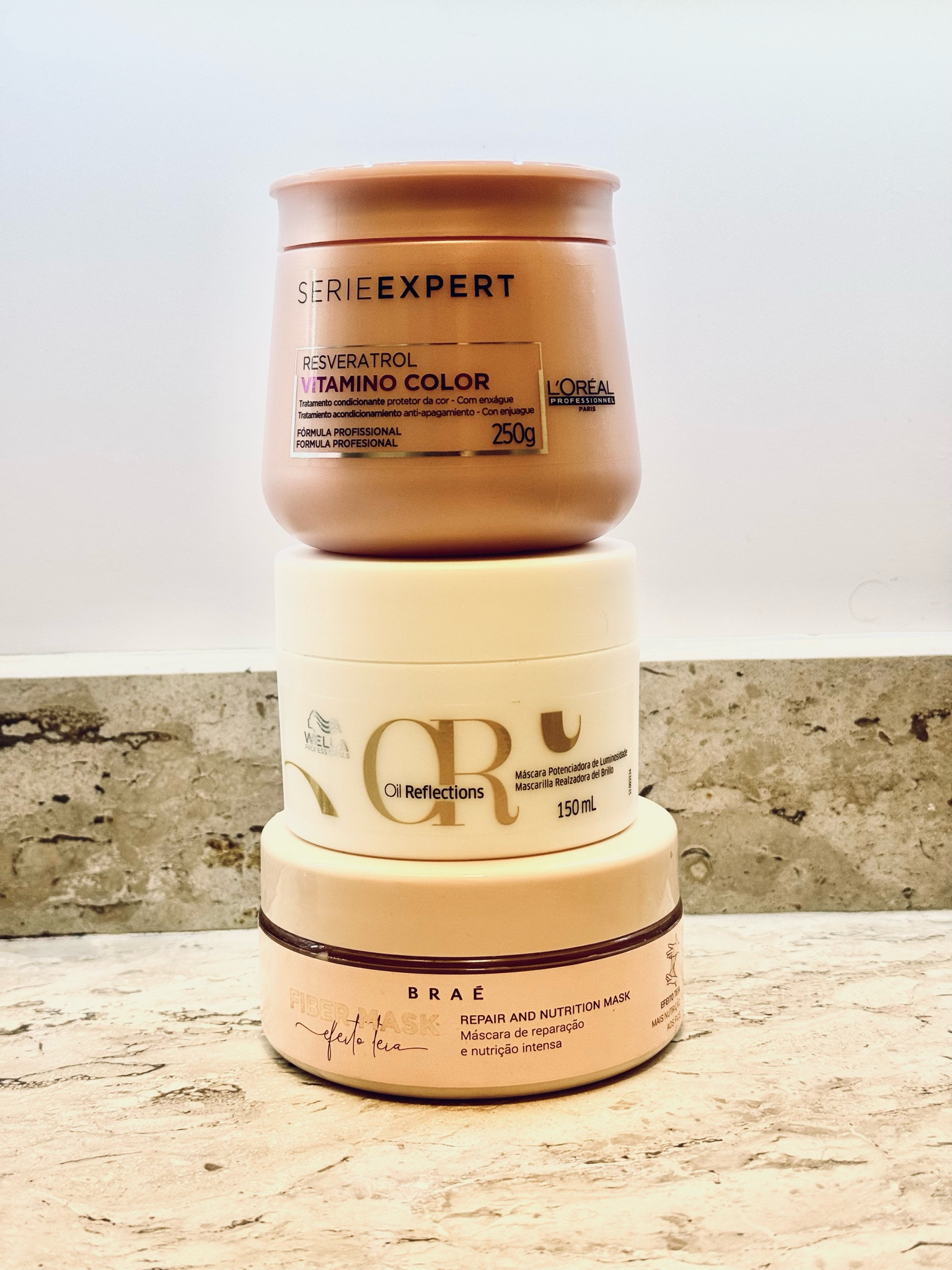 TOP 3 🏆 MÁSCARAS DE CABELO

loreal - ótima para cabelos loiros/ coloridos, hidrata profundamente!

wella- uma das melhores hidratações que já usei e é indicada para TODOS os tipos de cabelo!

braé - nutre e reconstrói os fios, possui efeito teia e recupera seu cabelo em 5 minutos! 

Cupom LTK10 válido na primeira compra!

#LTKbrasil