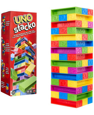 Mattel UNO Stacko Game for Kids and Family - Macy's | Macy's
