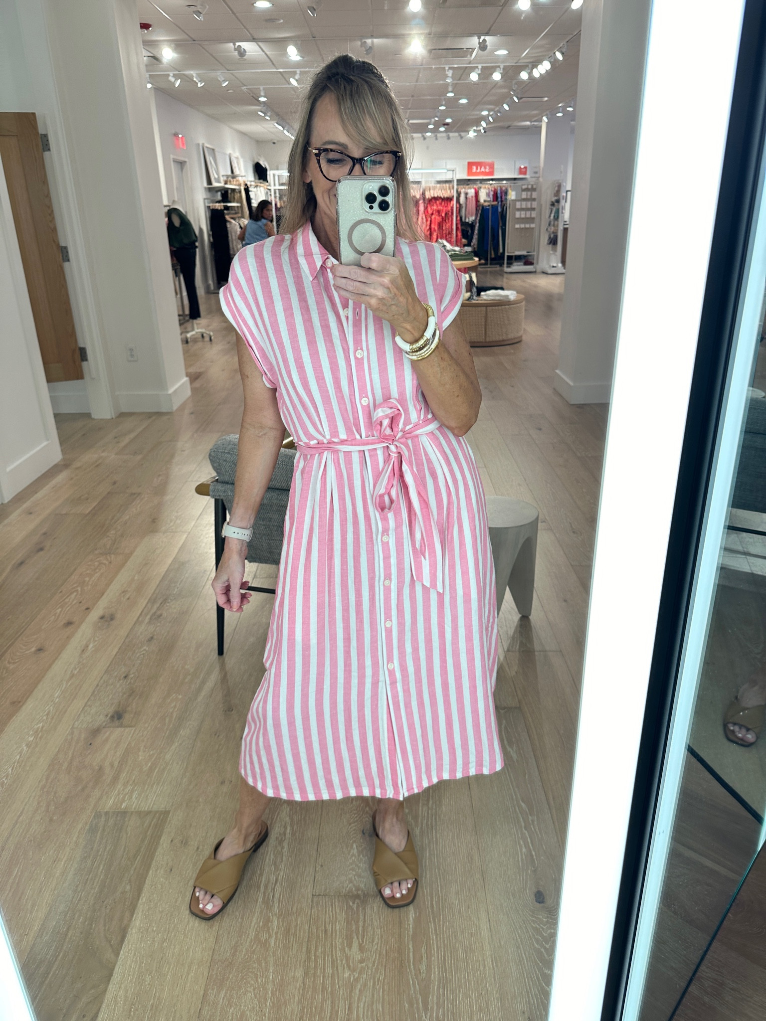 Great dress for teachers to wear headed back to school soon. Linen blend to stay cool and doesn’t wrinkle as much as pure linen. 

#LTKBacktoSchool #LTKSaleAlert #LTKOver40