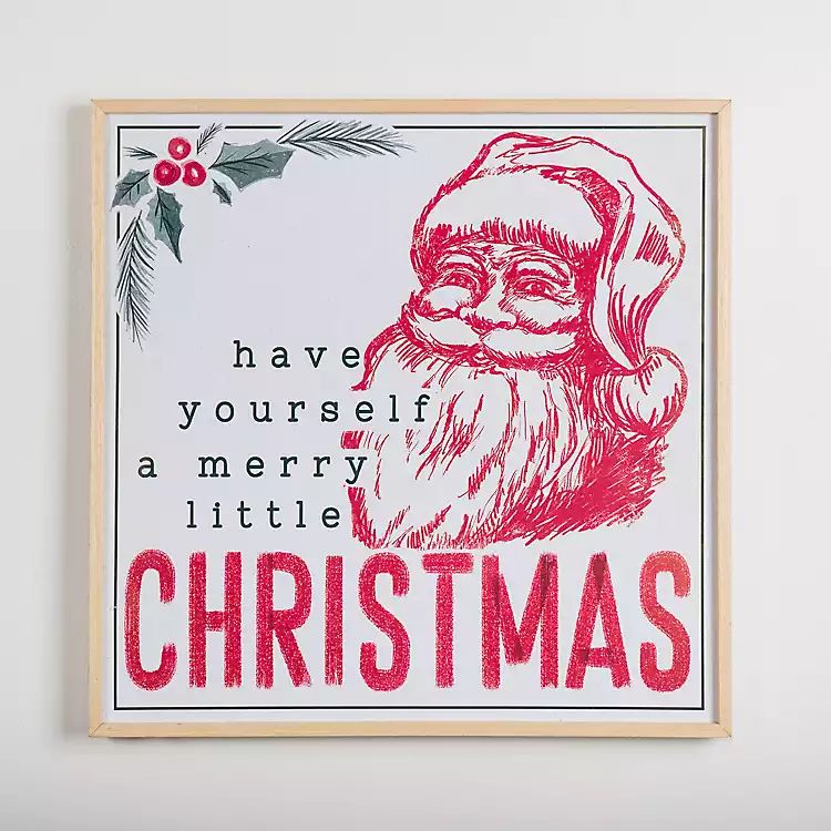 Vintage Merry Little Christmas Wall Plaque | Kirkland's Home