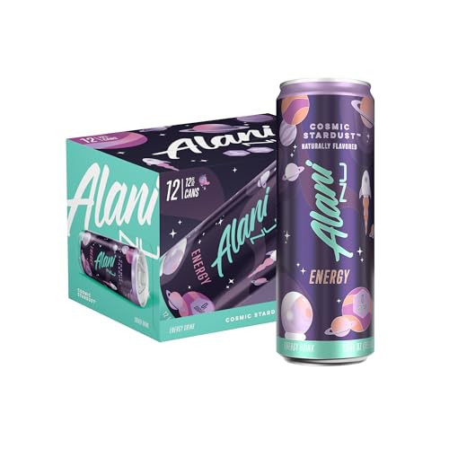 Alani Nu COSMIC STARDUST, Sugar Free, Low Calorie Energy Drinks, 200mg Caffeine, Biotin, B Vitamins, Zero Sugar, 10 Calories, 12 Fl Oz Cans, 12 Pack | Amazon (US)
