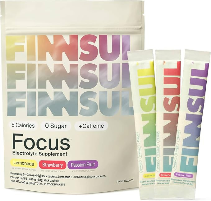 Focus + Caffeine Electrolyte Drink Mix Cognizin, Magnesium, Biotin, Vitamin B for Energy, Hydrati... | Amazon (US)