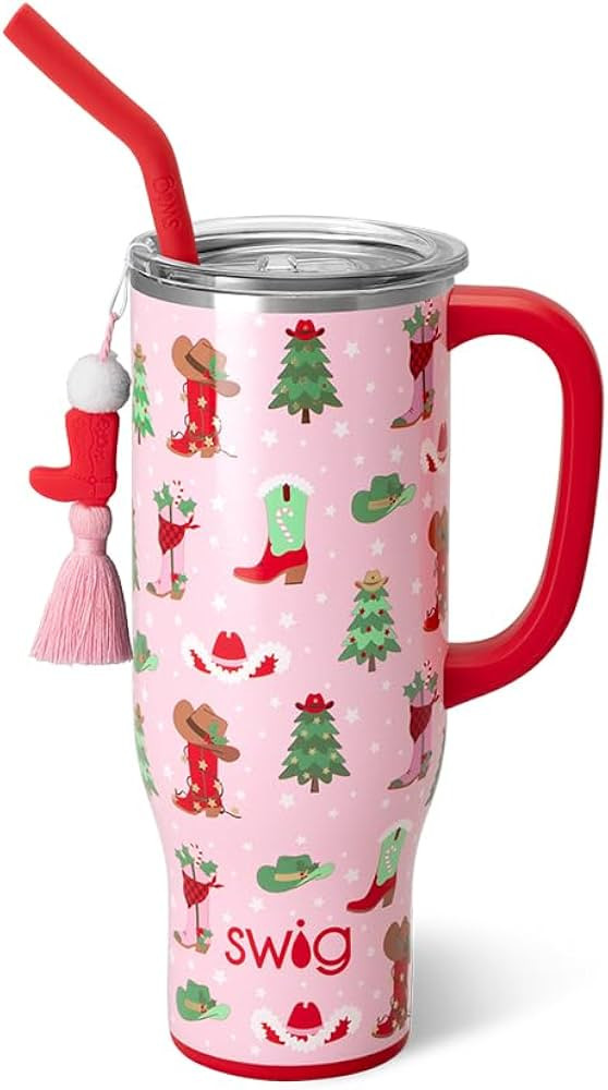 Swig Life 30oz Mega Mug, 30oz Tumbler with Handle and Straw, Large Insulated Tumblers, Cup Holder... | Amazon (US)