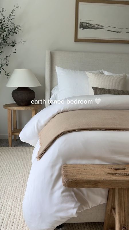 Neutral + Earthy bedroom decor 

#upholsteredbed #neutralbedroom #bedroom ideas #woodaccents #earthybedroom

#LTKHome #LTKVideo