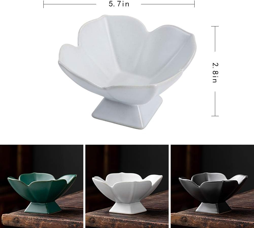 Kelendle Ceramic Footed Fruit Bowl Pedestal Bowl Home Decorative Dessert Serving Stand Snacks Tra... | Amazon (US)