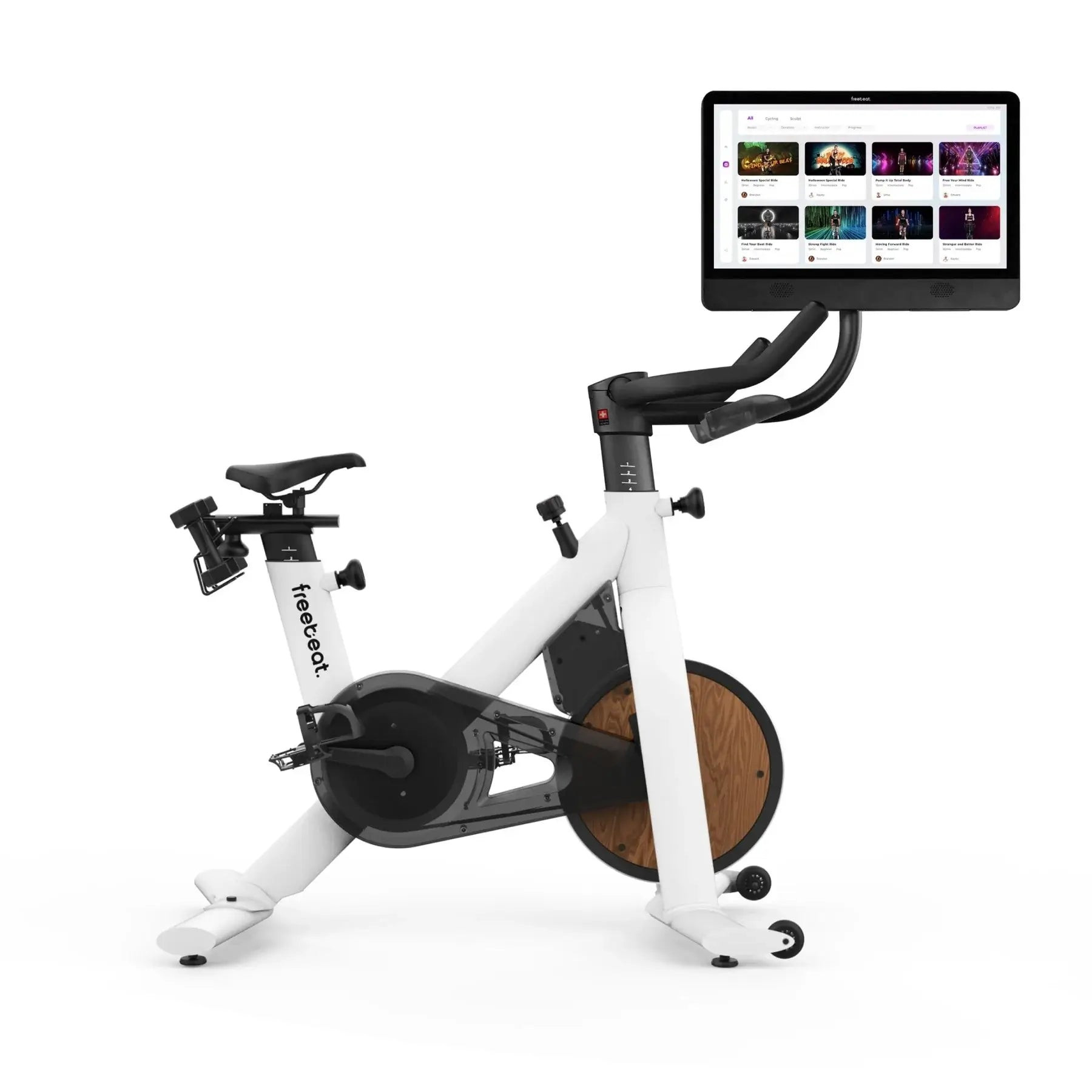 freebeat Lit Bike, Snowpeak White | Stationary Workout Bike | freebeat_(CA,AU,UK)