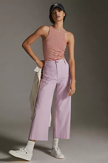 Maeve The Colette Cropped Wide-Leg Pants | Anthropologie (US)
