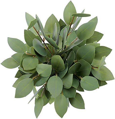 Greentime 8 Pack Artificial Eucalyptus Leaves Stems 13 Inches Faux Greenery Stems Branches for Va... | Amazon (US)
